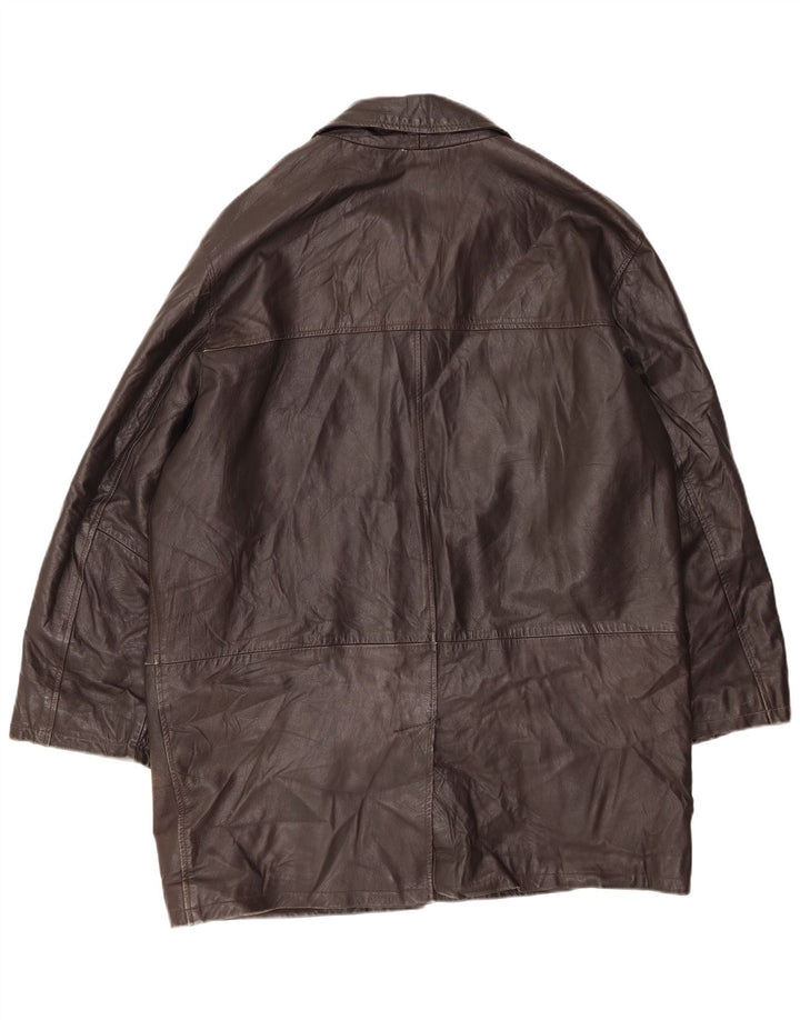 CONBIPEL Herren Ledermantel IT 54 XL Braunes Leder
