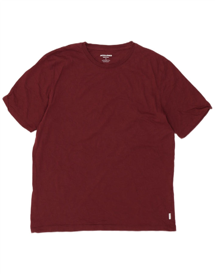 Jack & Jones Herren T-Shirt Top Medium Burgund