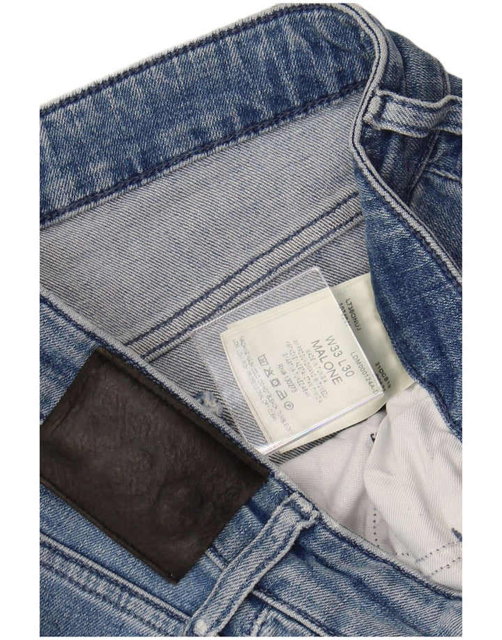 LEE Mens Malone Slim Jeans W33 L30 Blue Cotton