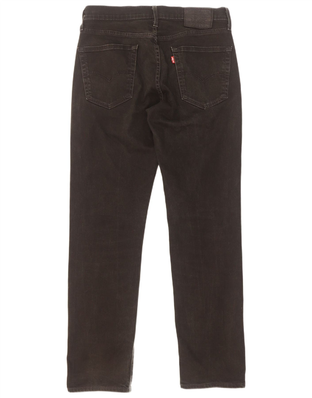 Levi's Herren Straight Jeans W30 L32 Schwarze Baumwolle
