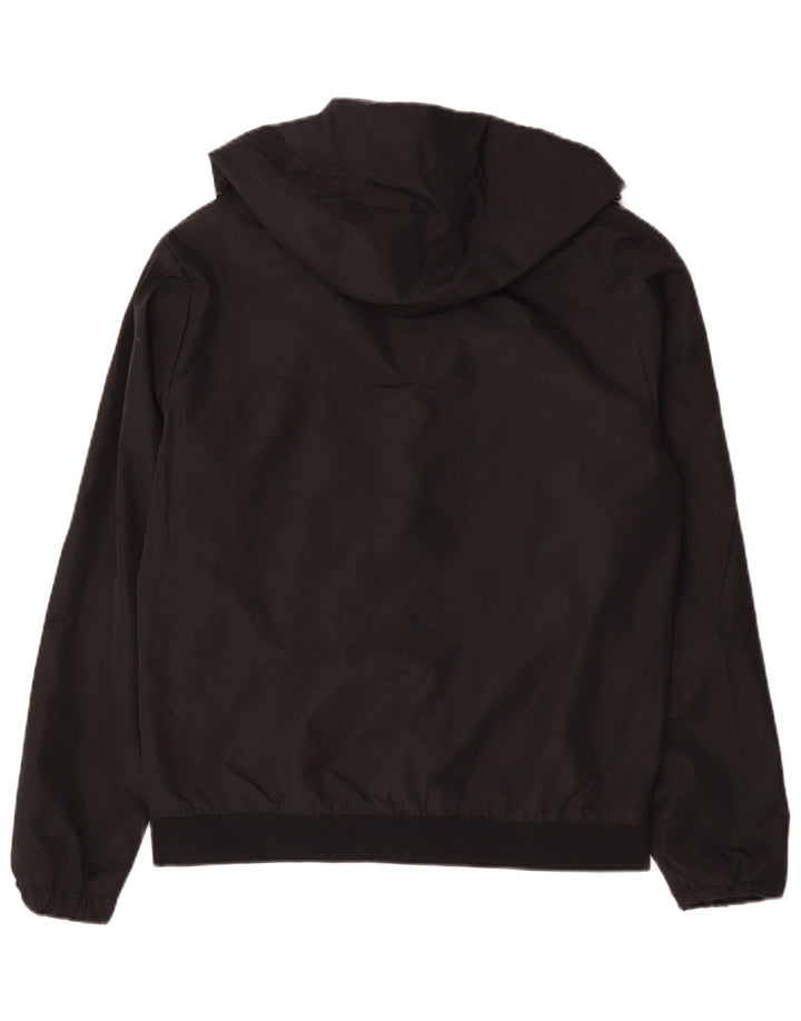 Jack & Jones Herren-Bomberjacke mit Kapuze, Größe 40, Schwarz