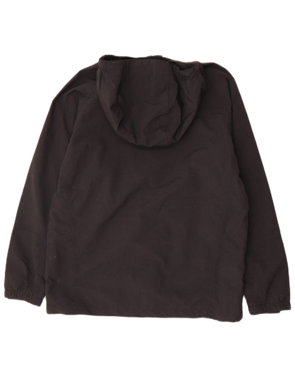 Berghaus Jungen-Regenjacke mit Kapuze, 12–13 Jahre, schwarzes Polyester