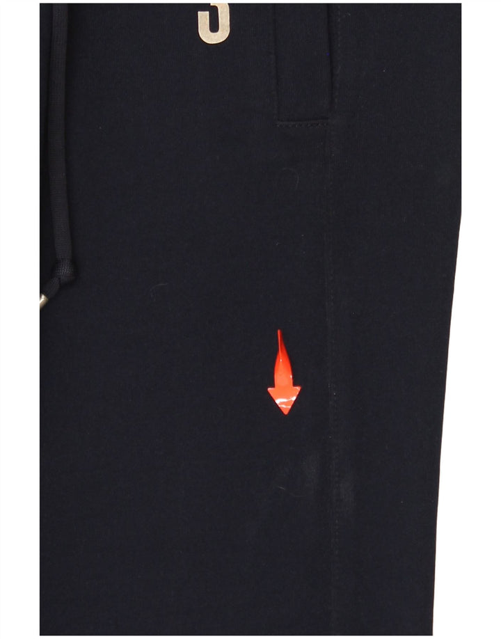 VINTAGE Damen-Trainingshose UK 14 Medium Navy Blue Polyamid