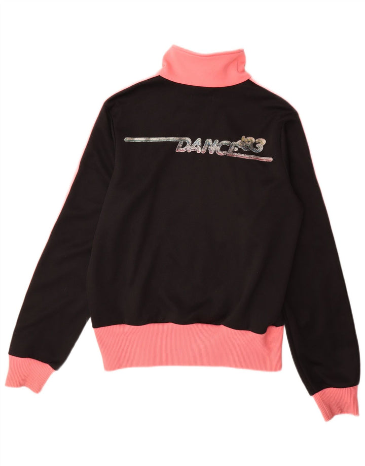 Adidas Damen Graphic Trainingsanzug Top Jacke IT 42 Medium Schwarz Colourblock