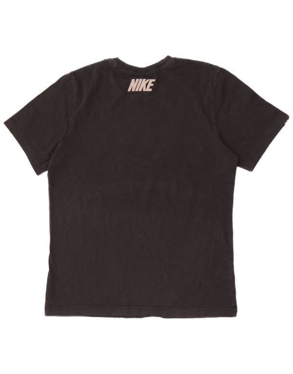 Nike Herren-T-Shirt mit Grafik, Medium, Schwarz, Colourblock-Baumwolle