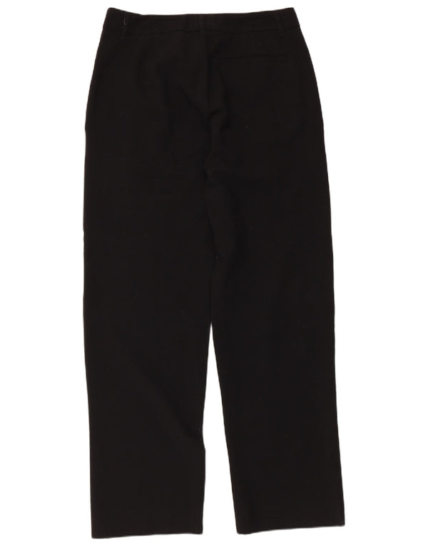 Dirk Bikkembergs Gerade Herren-Freizeithose W32 L33 Schwarze Schurwolle