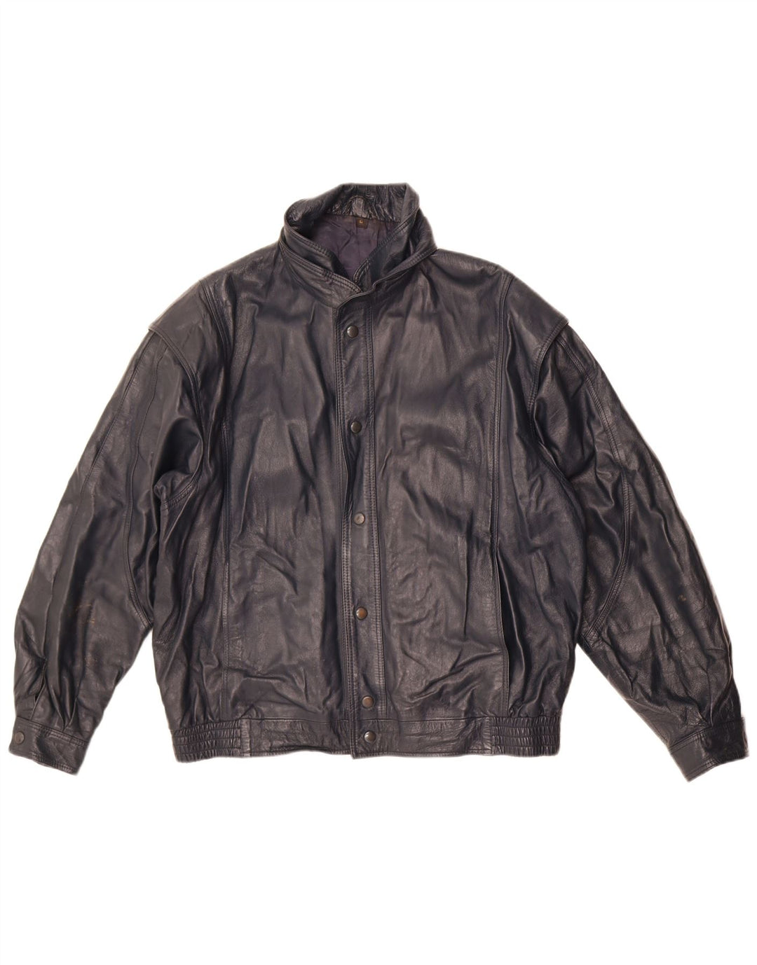 Sterling Herren Lederjacke UK 40 Großes marineblaues Leder