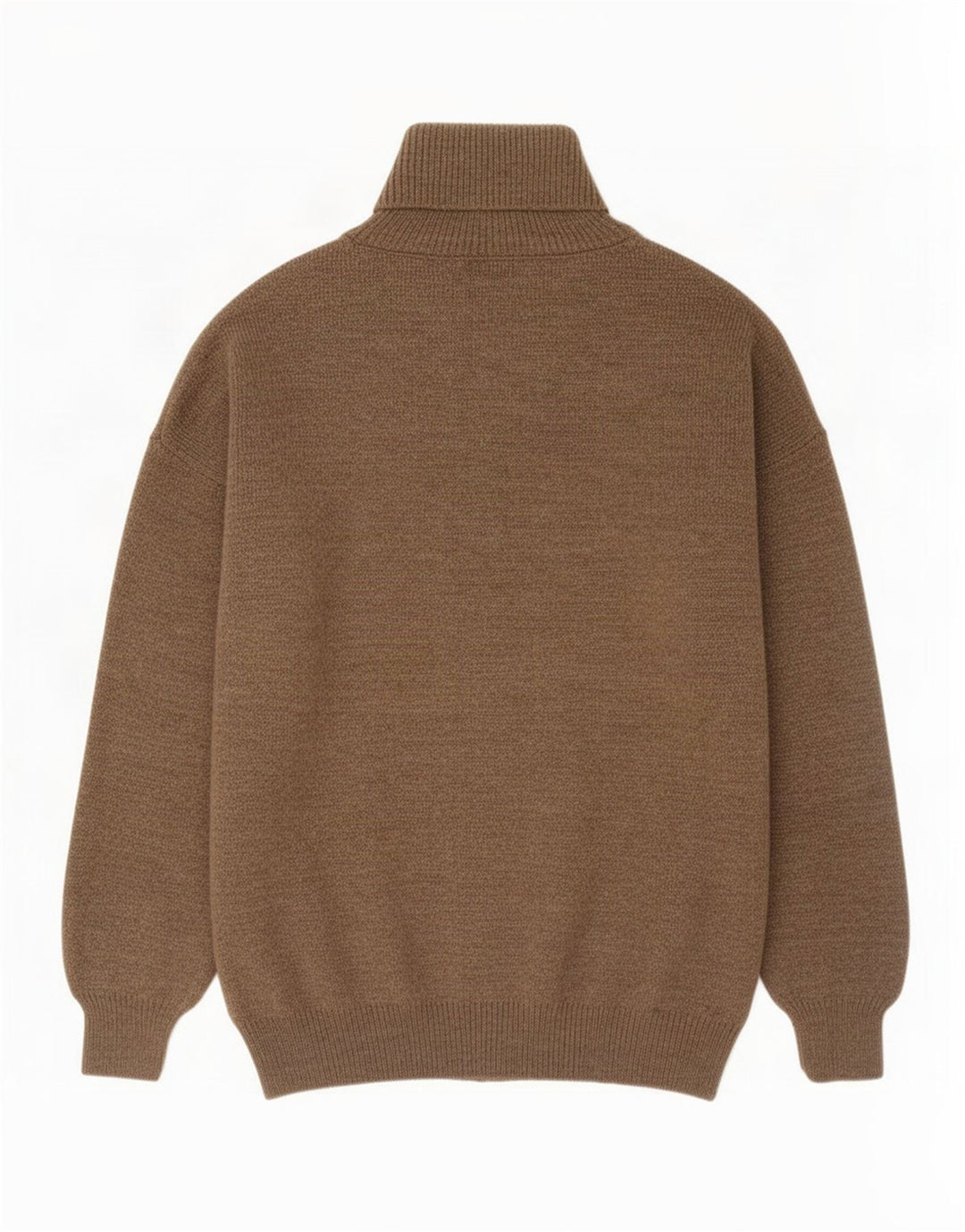 Vintage Herren Rollkragenpullover Mittelbraun