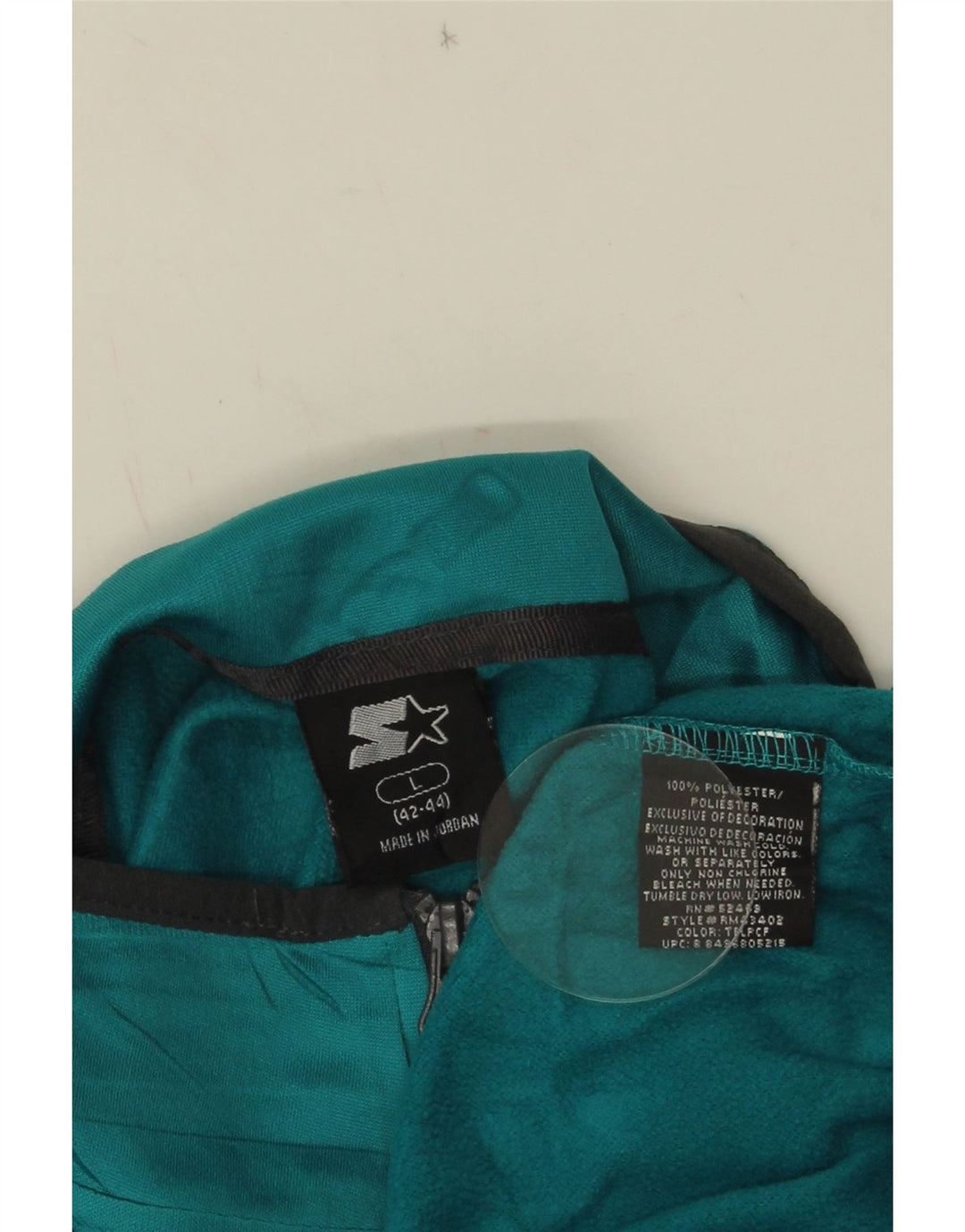 STARTER Herren-Pullover-Trainingsanzugoberteil mit Reißverschluss und Halsausschnitt, UK 42/44, großes blaues Polyester