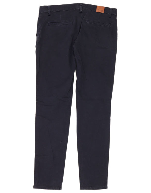 Trussardi Slim Chino-Hose für Damen, Größe 40, Größe S, W26, L29, Marineblau, Baumwolle