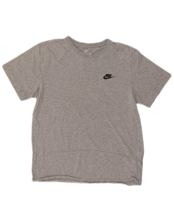 Nike Herren T-Shirt Top Small Grau gefleckte Baumwolle