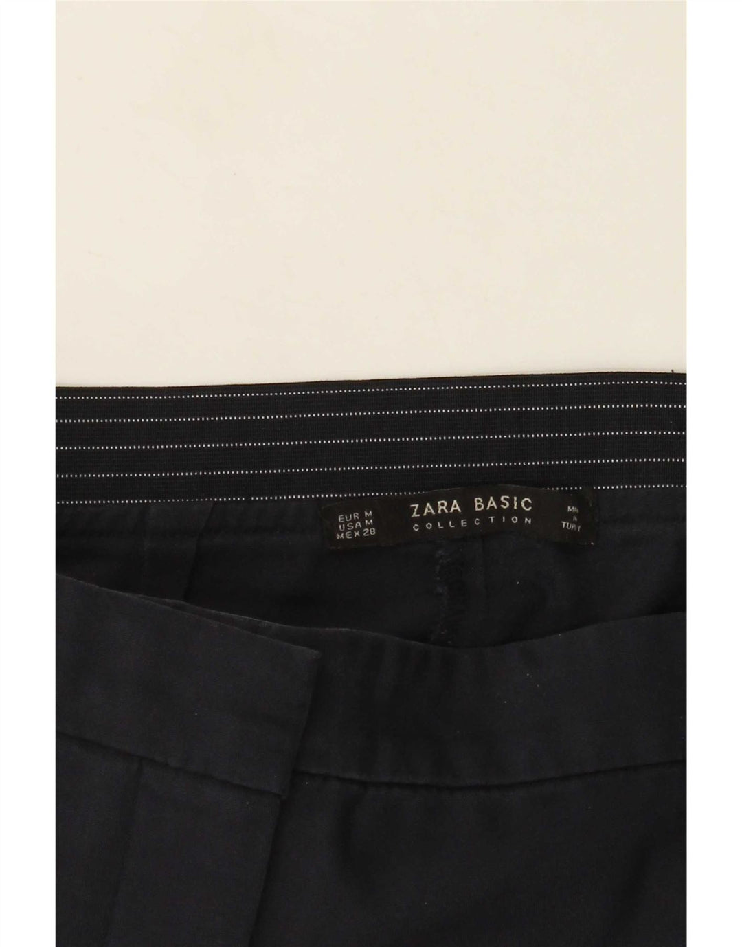 Gerade Chino-Hose für Damen von Zara, Größe M, W28, L27, Marineblau