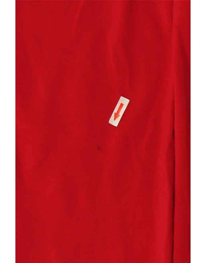 Reebok Damen Trainingshose UK 12 Mittelrotes Nylon