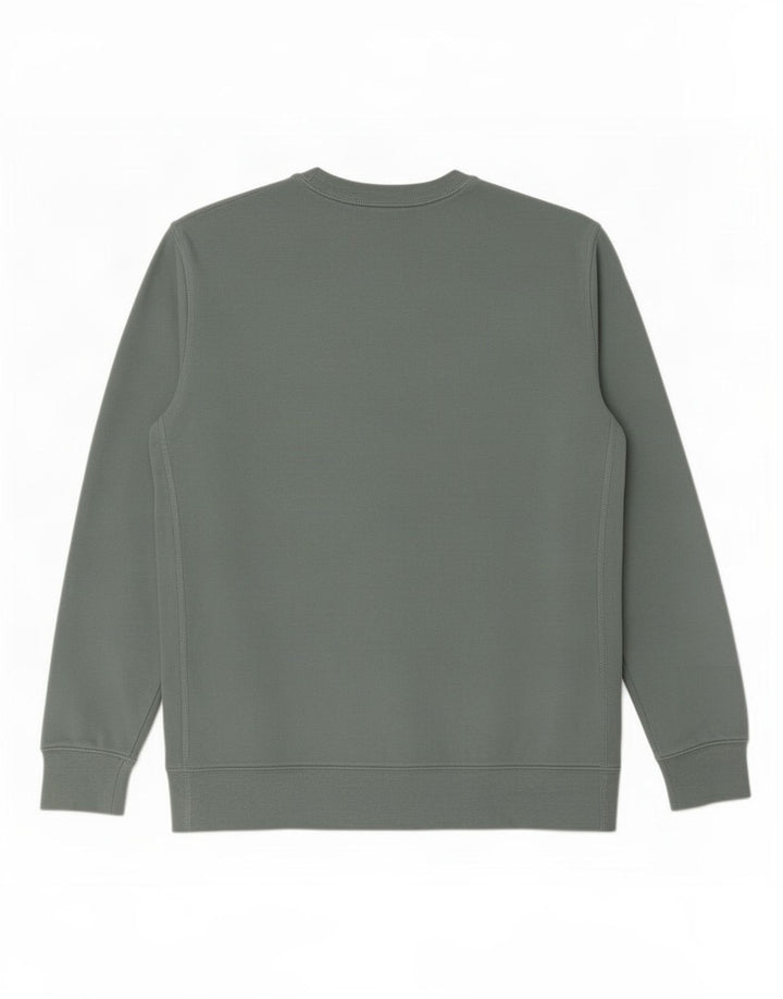 Marks & Spencer Herren-Sweatshirt-Pullover, groß, grüne Baumwolle