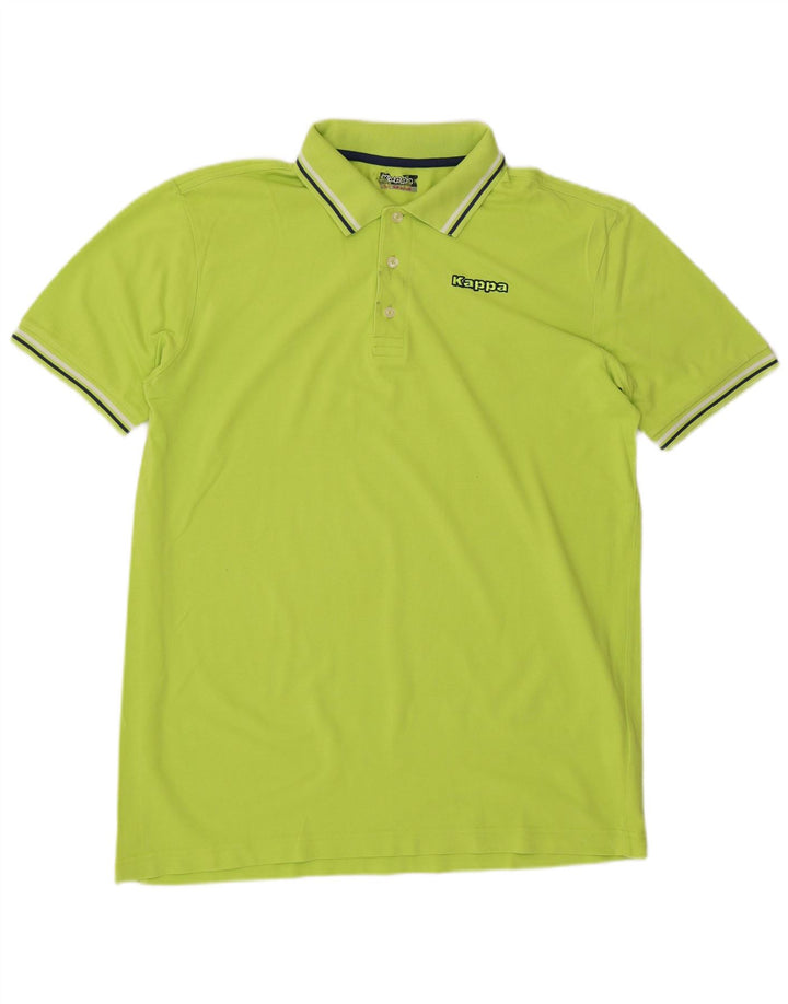 KAPPA Mens Polo Shirt Large Green Cotton