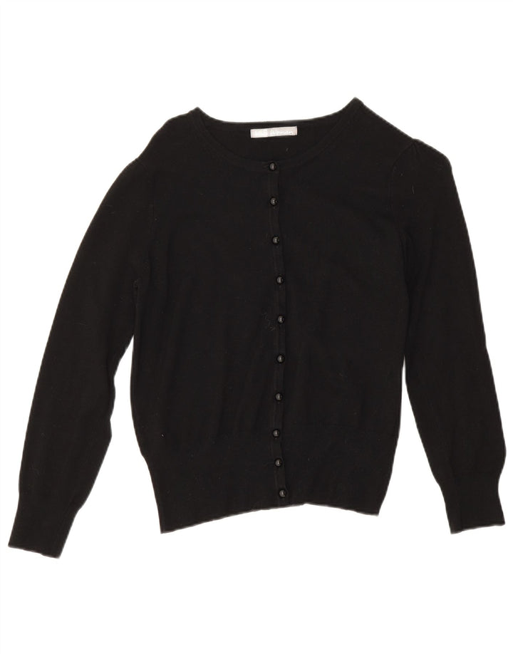 Marks & Spencer Damen-Cardigan-Pullover UK 12 Mittelschwarze Viskose