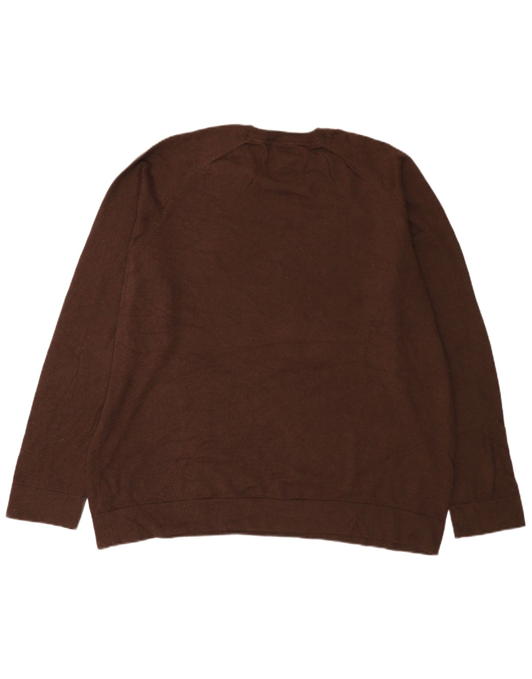 L.L.Bean Herren-Pullover mit Rundhalsausschnitt, 2XL, braune Baumwolle