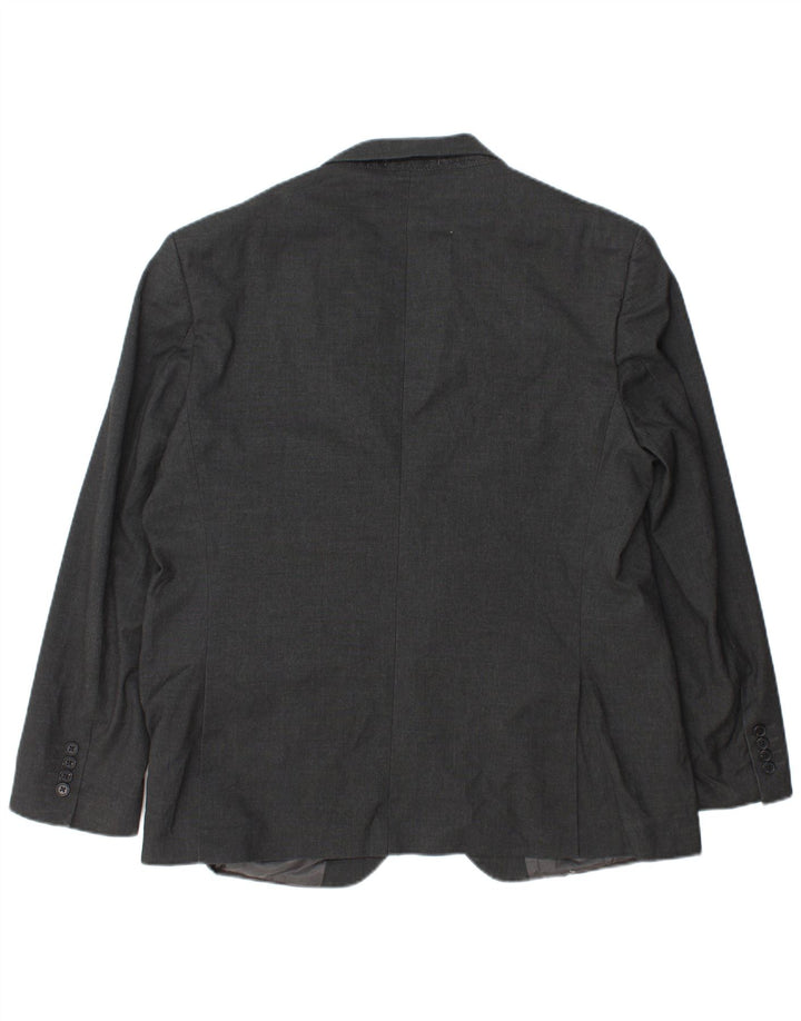 Marks & Spencer Herren-Blazer mit 2 Knöpfen, reguläre Passform, Größe 44, XL, Grau
