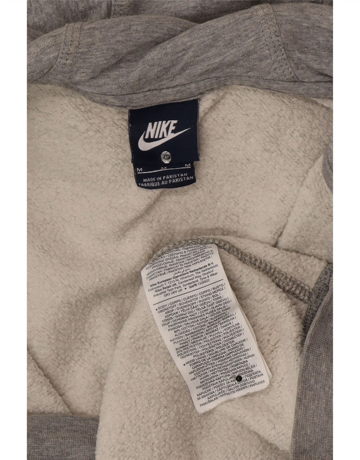 Nike Herren-Kapuzenpullover mit Reißverschluss, mittelgrau gefleckte Baumwolle