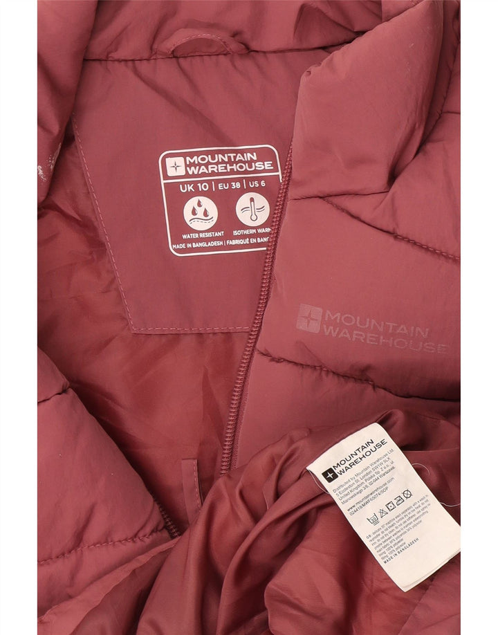 Gefütterte Damen-Weste von Mountain Warehouse, UK 10, Größe S, Rosa, Polyester