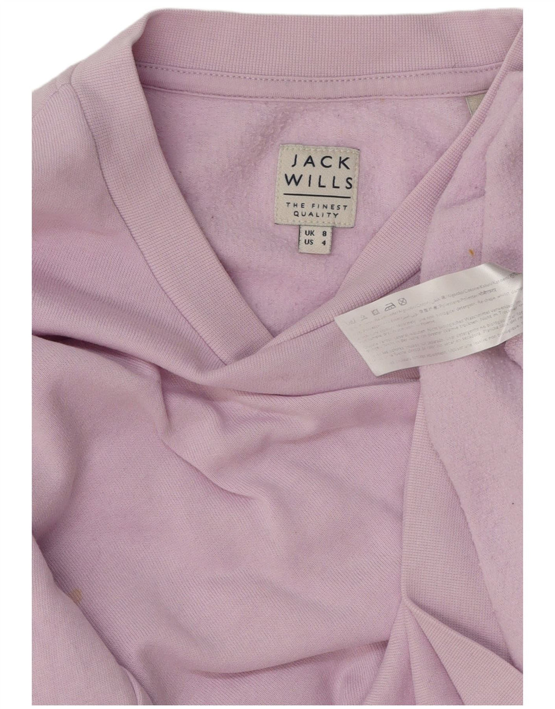 Jack Wills Damen-Sweatshirt-Pullover, UK-Gr. 8, Größe S, Lila, Baumwolle
