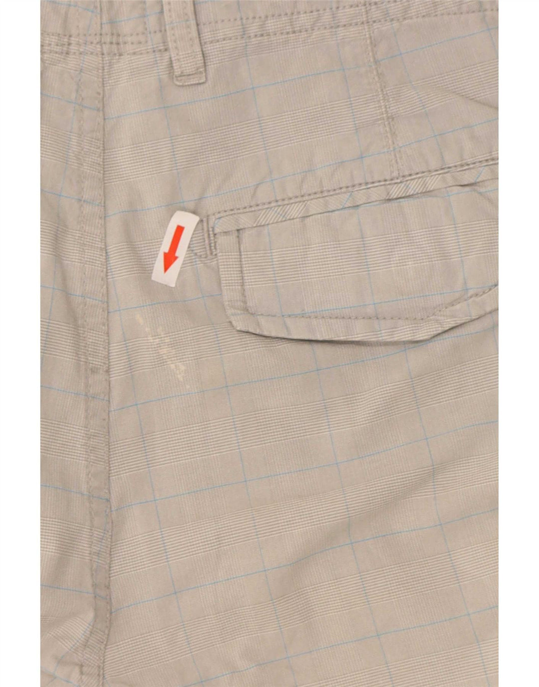 Woolrich Herren-Cargo-Shorts W34, groß, grau kariert