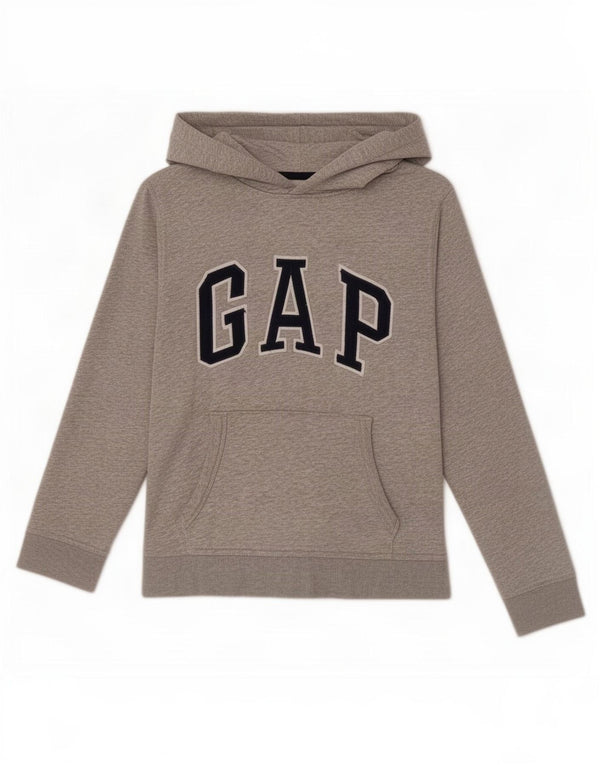 Gap Mädchen-Kapuzenpullover mit Grafik, 11–12 Jahre, XL, graue Baumwolle