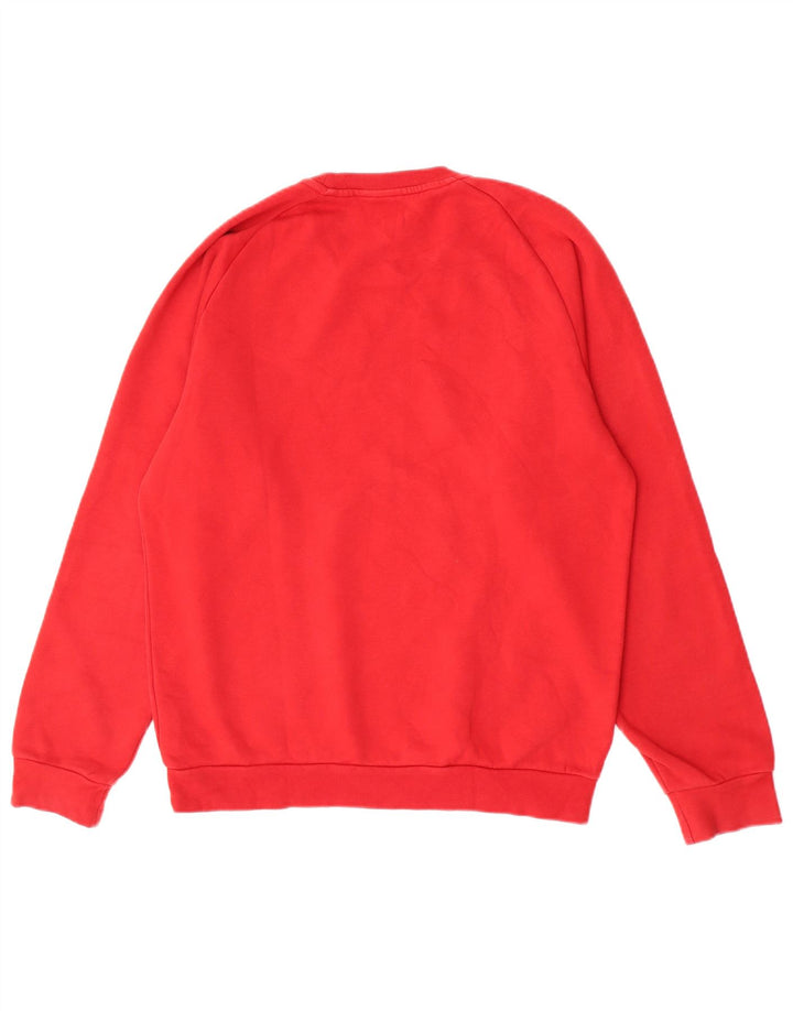 Adidas Herren Sweatshirt Pullover mittelrote Baumwolle