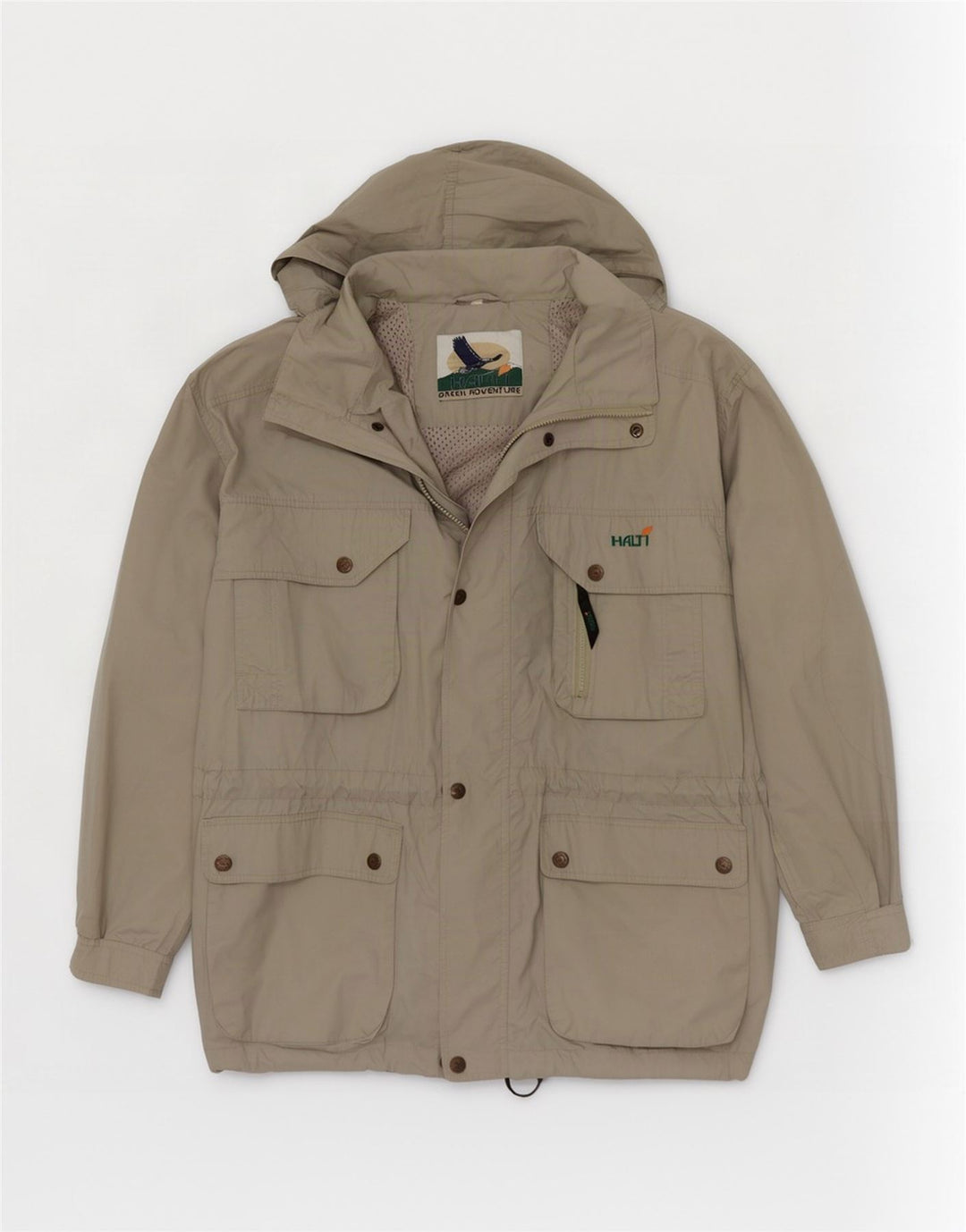 Halti Herren-Utility-Jacke mit Kapuze, UK 40, Größe L, grün, Polyester