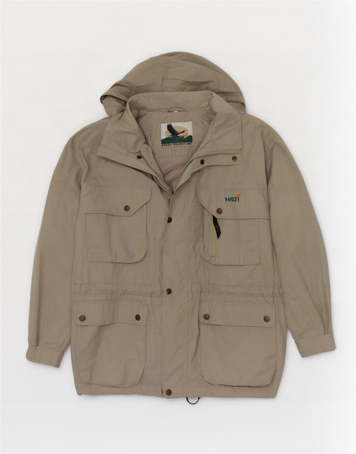 Halti Herren-Utility-Jacke mit Kapuze, UK 40, Größe L, grün, Polyester