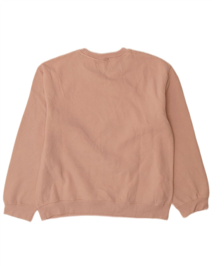 Zara Damen Sweatshirt-Pullover UK 14 Mittelrosa