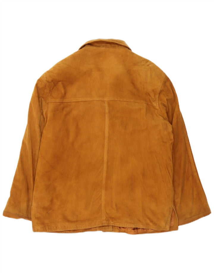 Conbipel Damen Wildlederjacke UK 16 Großes braunes Leder