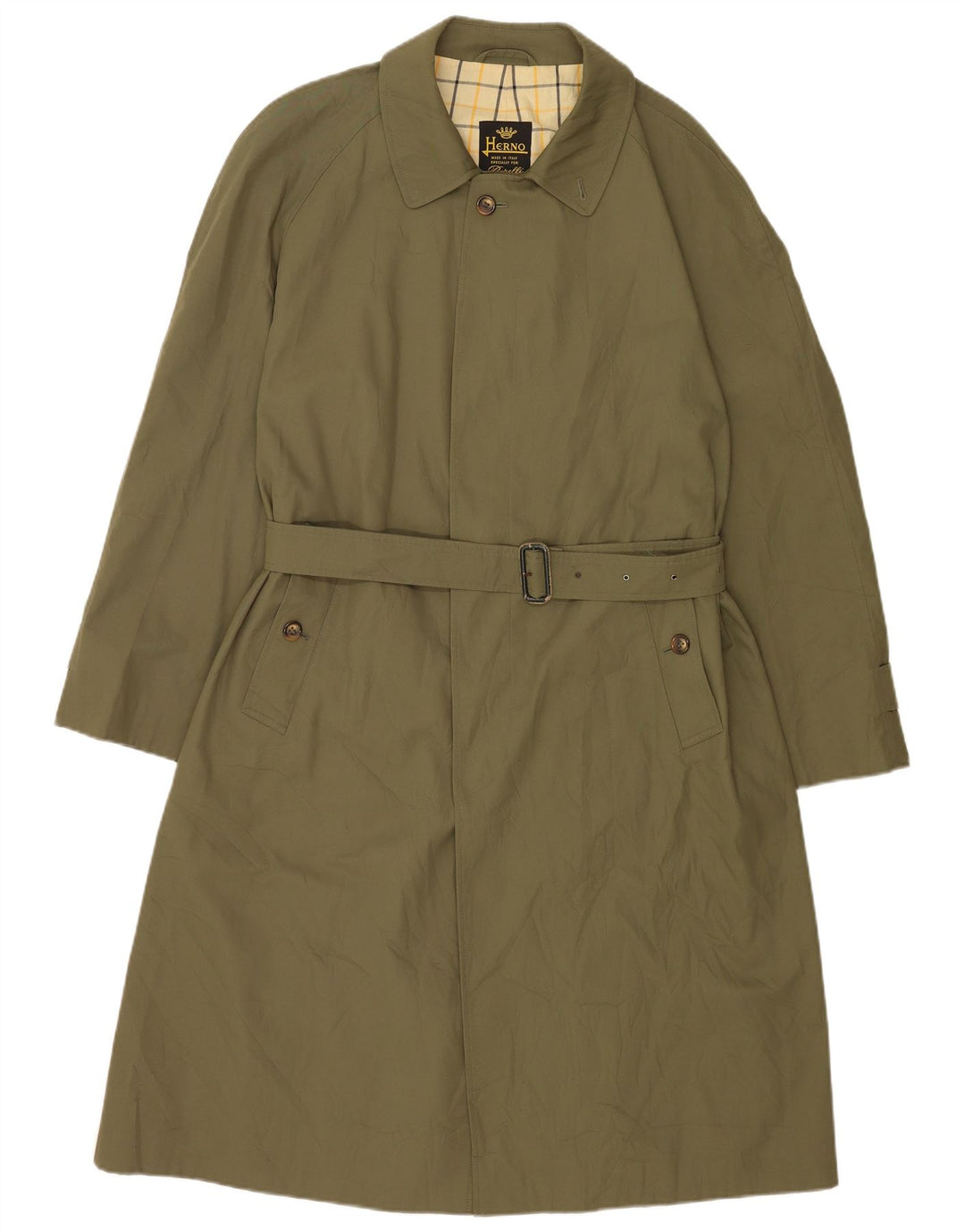 Herno Herren Trenchcoat IT 50 Large Grün