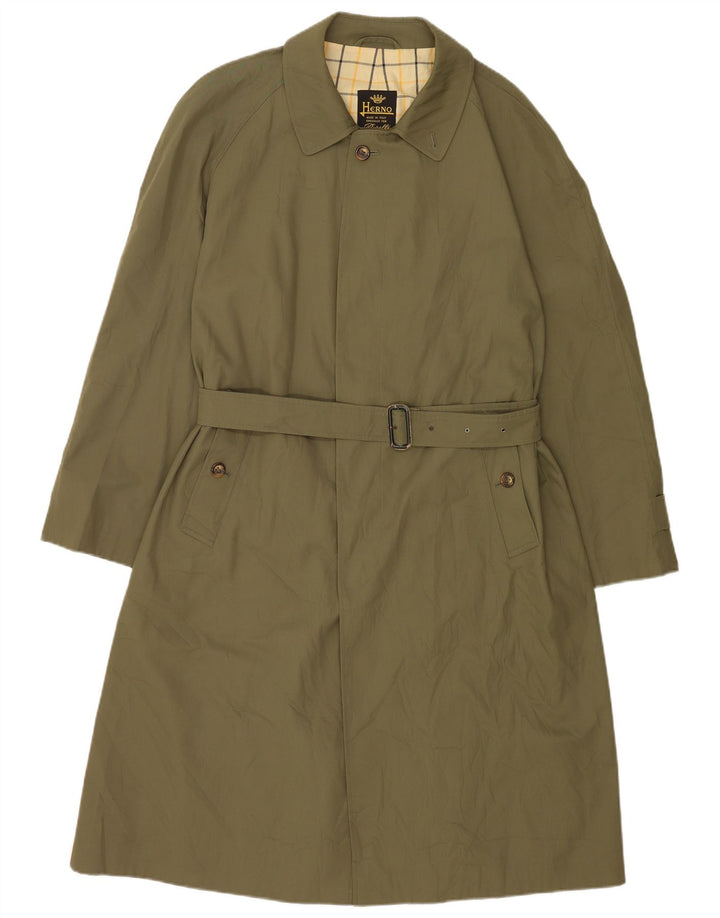 Herno Herren Trenchcoat IT 50 Large Grün