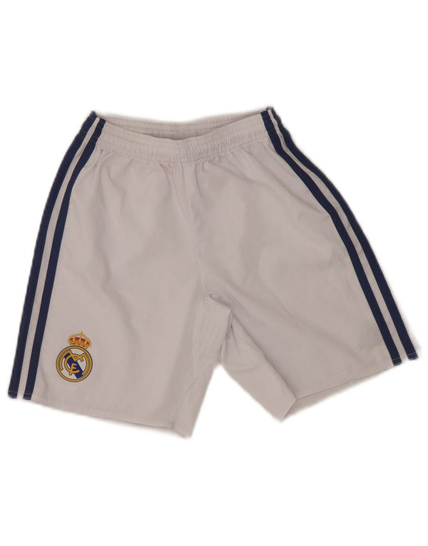 Adidas Jungen Real Madrid Sportshorts 9–10 Jahre, weißes Polyester