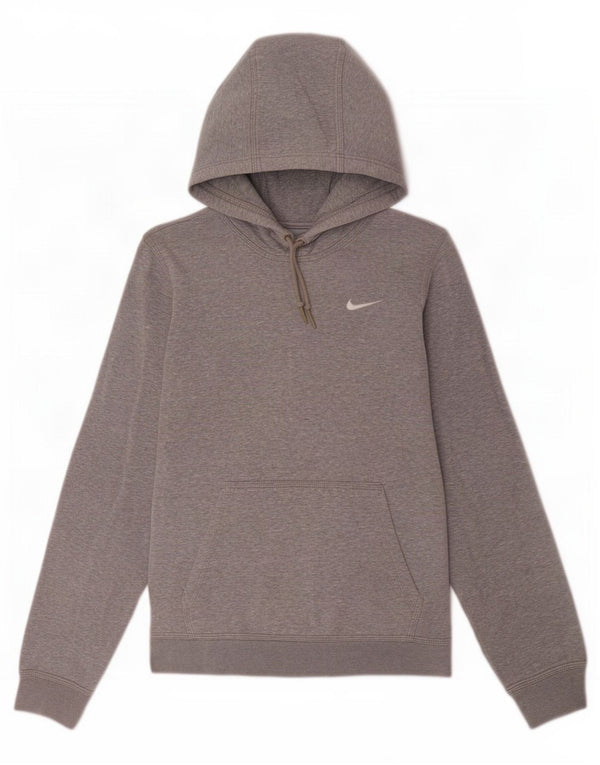 Nike Herren-Kapuzenpullover, klein, grau gefleckte Baumwolle
