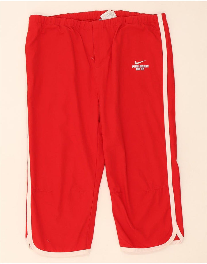 Nike Damen Capri-Trainingshose UK 14/16 Large Rot Polyester