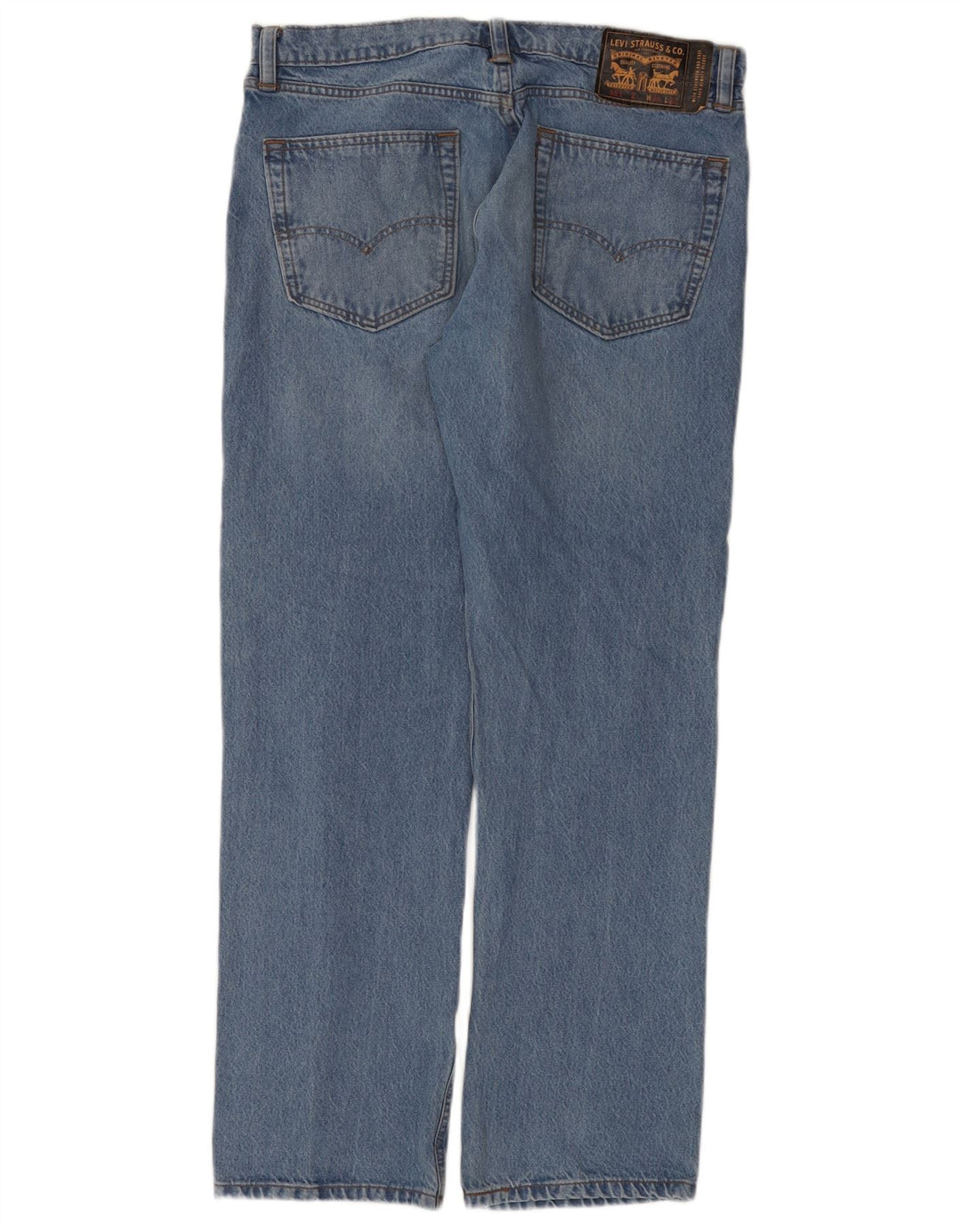 Levi's Herren 551 Straight Jeans W34 L32 Blaue Baumwolle