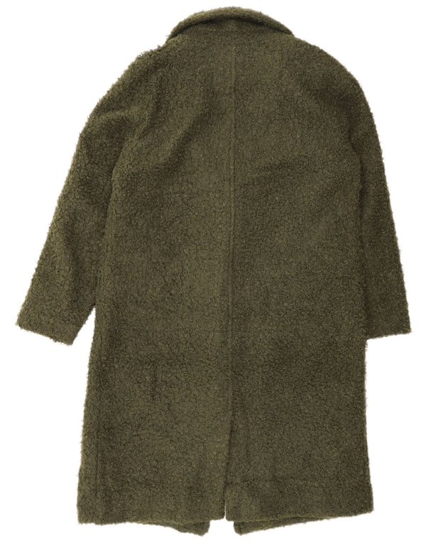 Marks & Spencer Womens Loose Fit Overcoat UK 12 Mittelgrünes Polyester