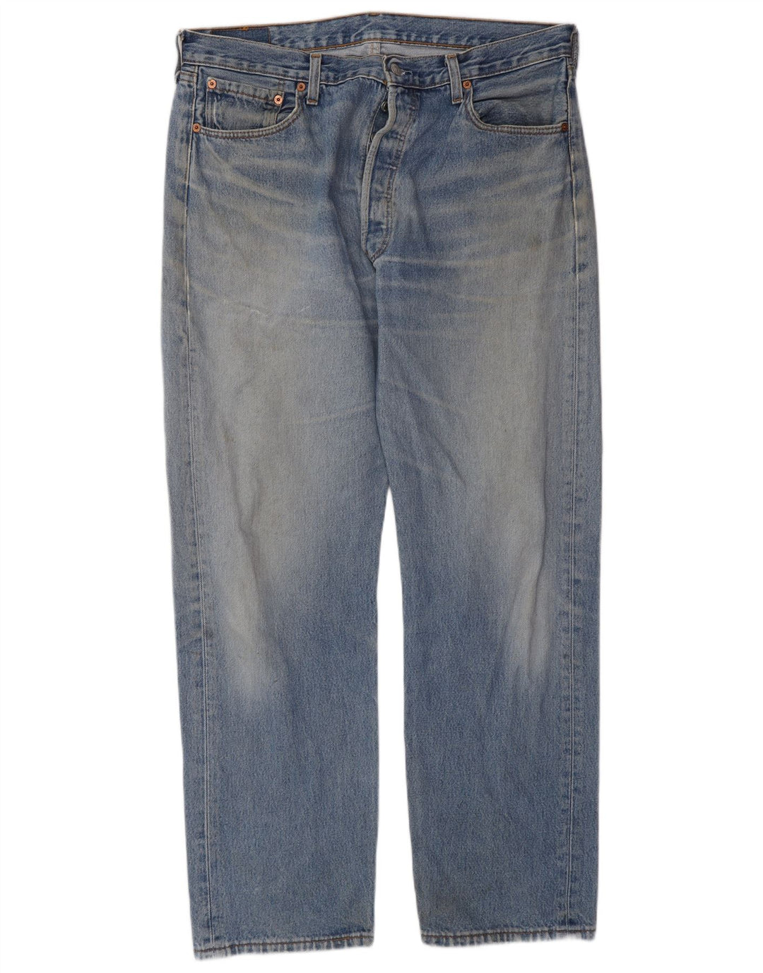 Levi's Herren Straight Jeans W38 L32 Blaue Baumwolle