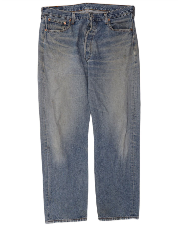 Levi's Herren Straight Jeans W38 L32 Blaue Baumwolle