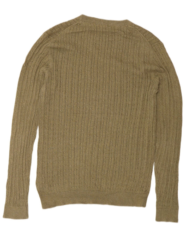 Jack & Jones Herren-Pullover mit Rundhalsausschnitt, Größe S, Khaki