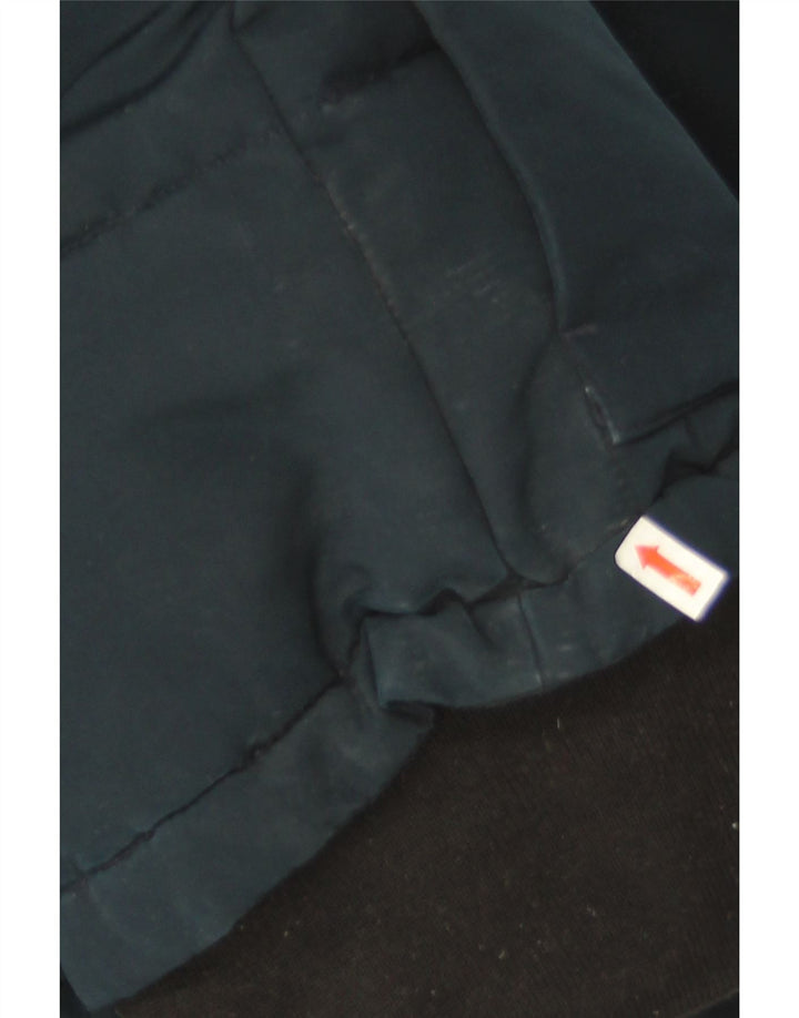 Superdry Damen Übergroße, wattierte Jacke mit Kapuze, Größe S, Marineblau