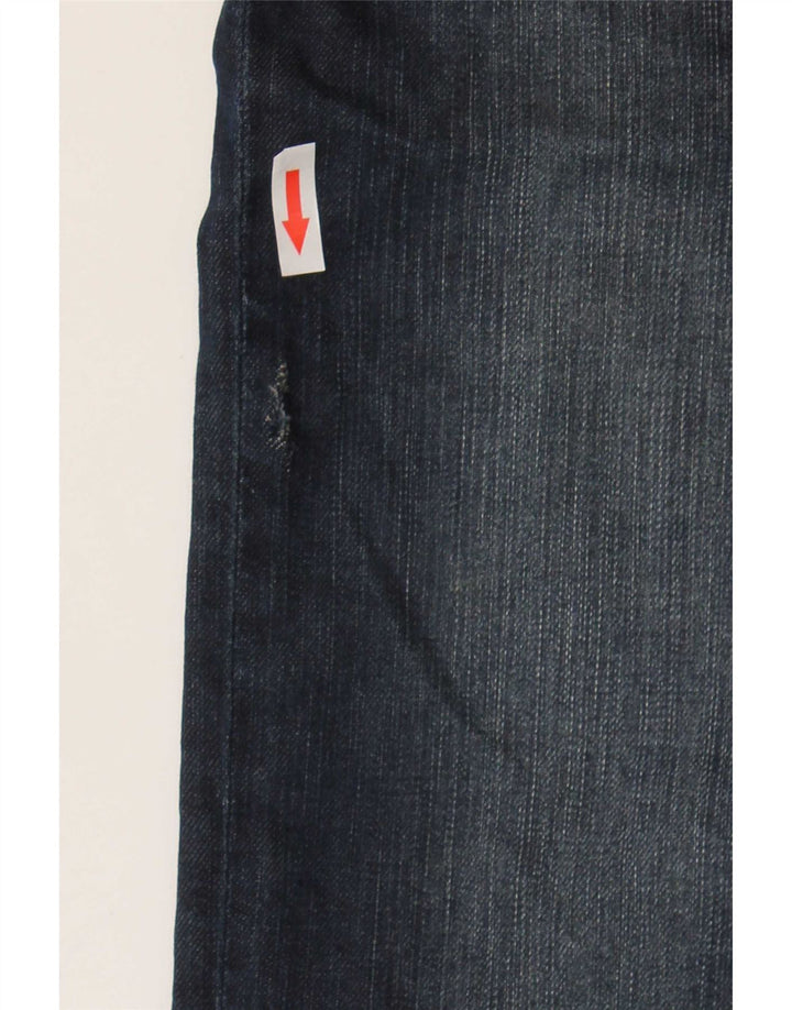 Hugo Boss Herren Straight Jeans W38 L31 Marineblaue Baumwolle