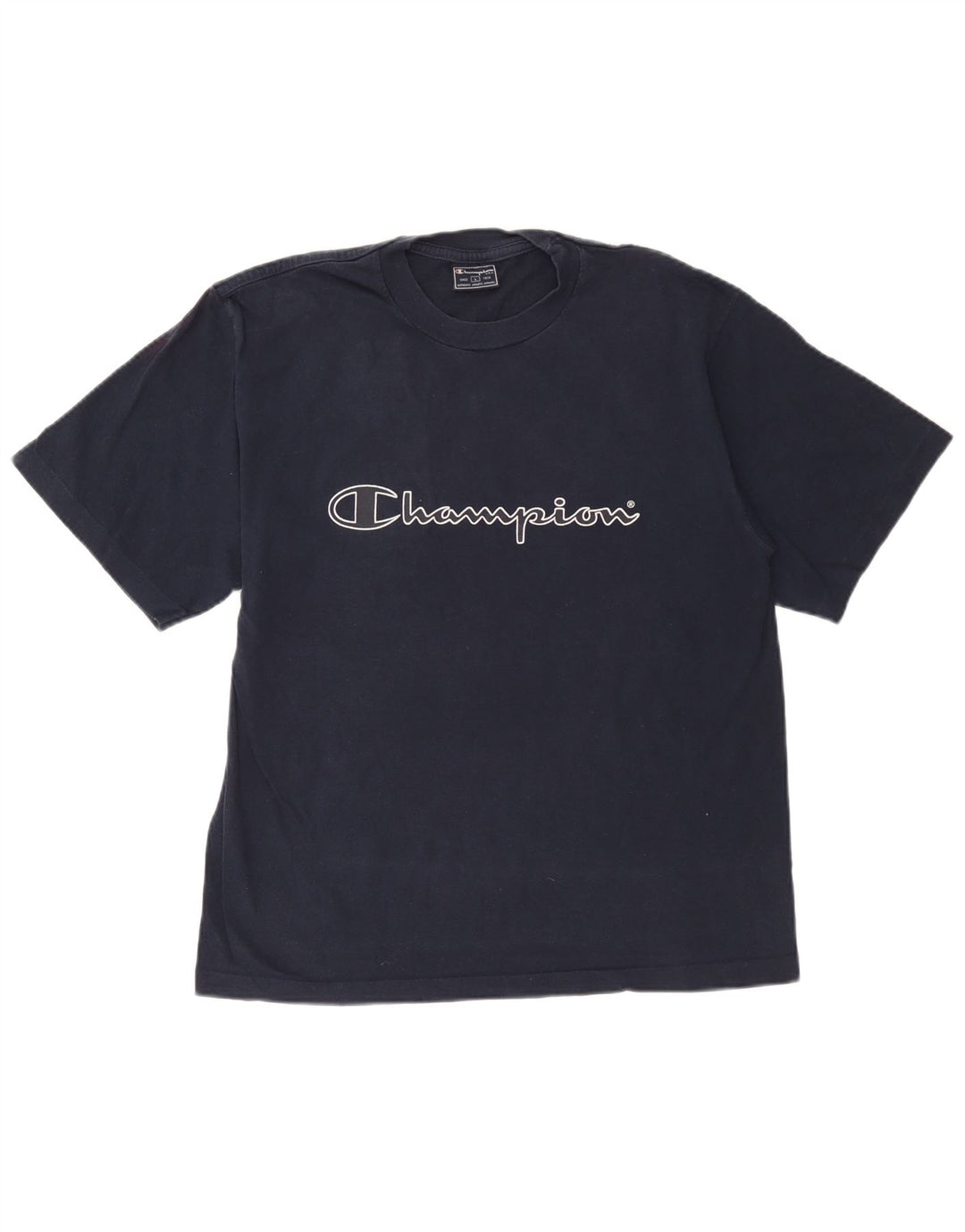 Champion Herren-T-Shirt mit Grafik, Größe L, Marineblau