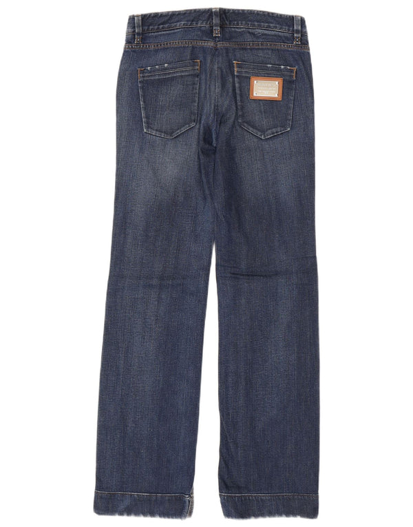 Dolce & Gabbana Damen Straight Jeans IT 38 XS W28 L32 Marineblaue Baumwolle