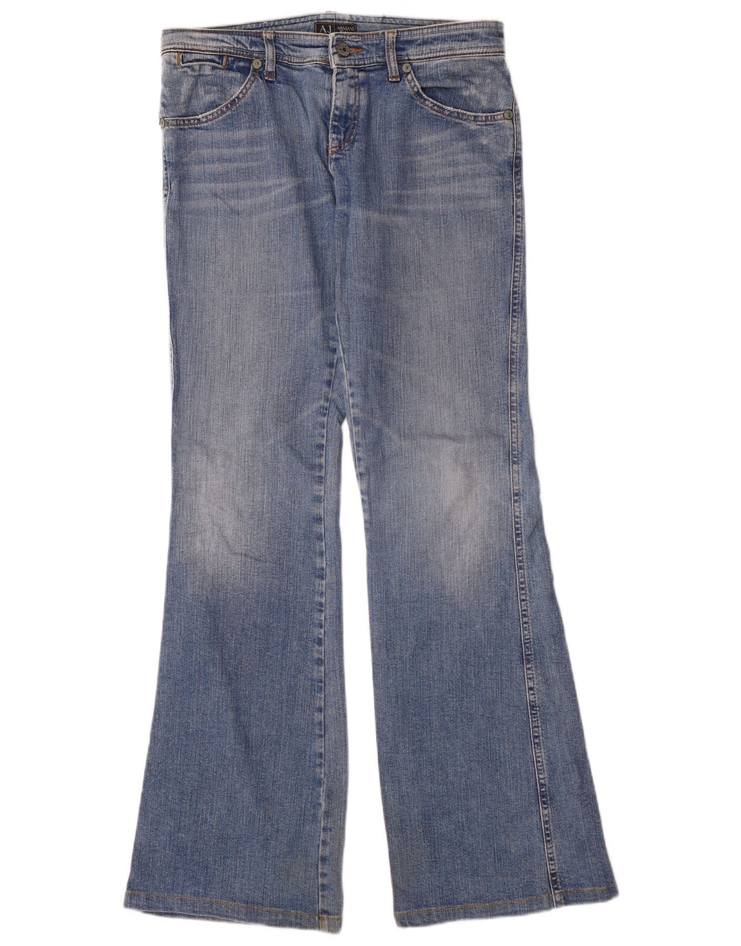 Armani Damen Bootcut Jeans W29 L34 Blau