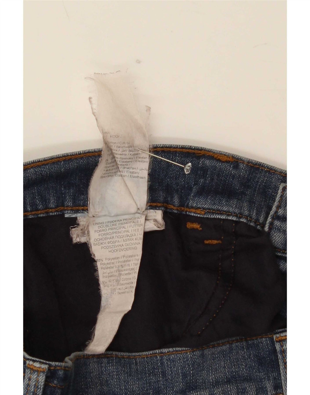 Trussardi Herren Slim Jeans W32 L30 Blaue Baumwolle