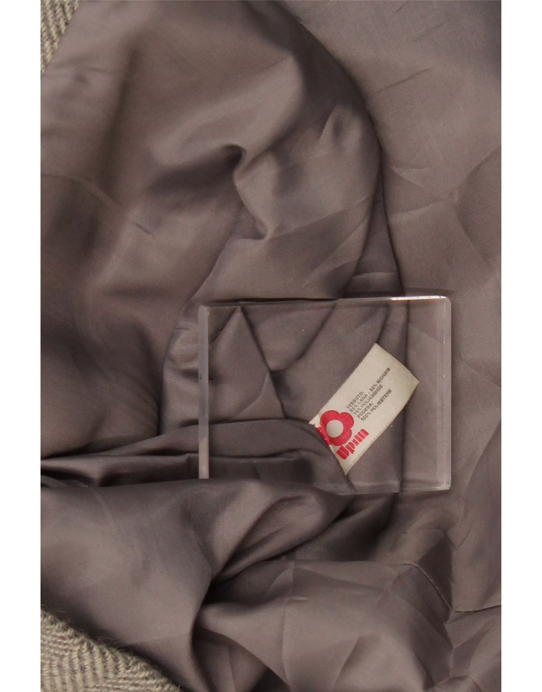 WPM Zweireihiger Damen-Blazer, Größe UK 14, mittelgrau, Fischgrätenmuster