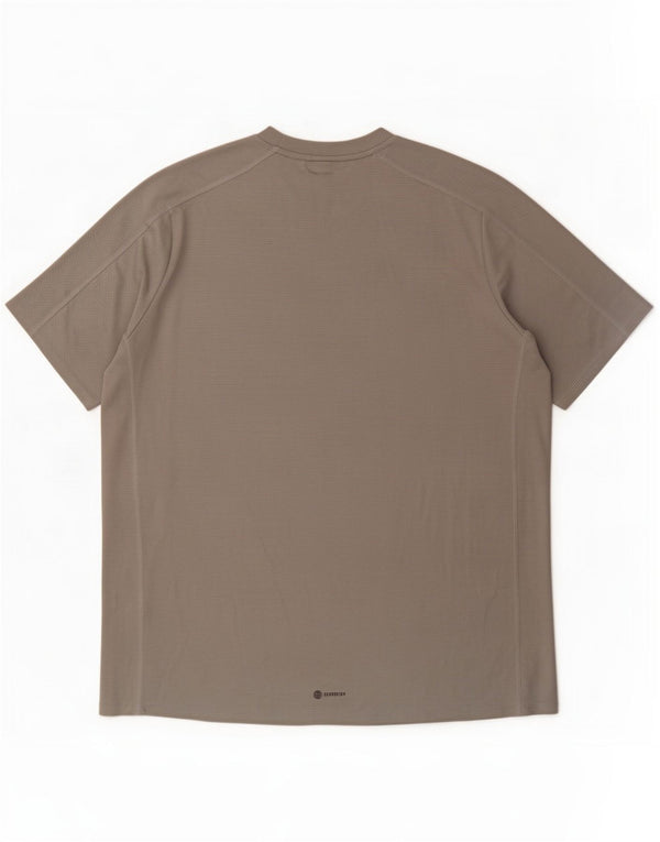 Adidas Herren Aeroready Regular Fit T-Shirt Top 2XL Grau Polyester